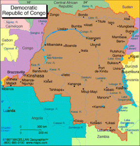 carte de la RDC